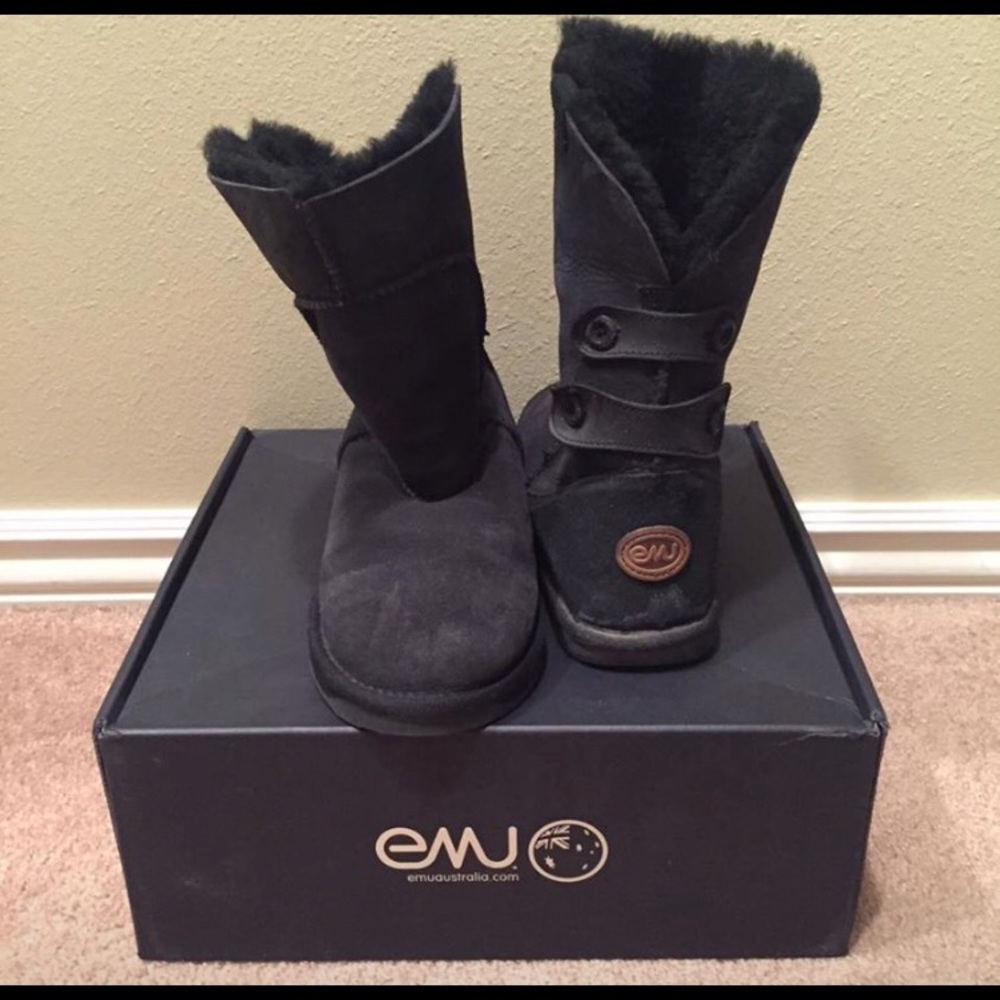 Emu Alba Boots Black Size 9